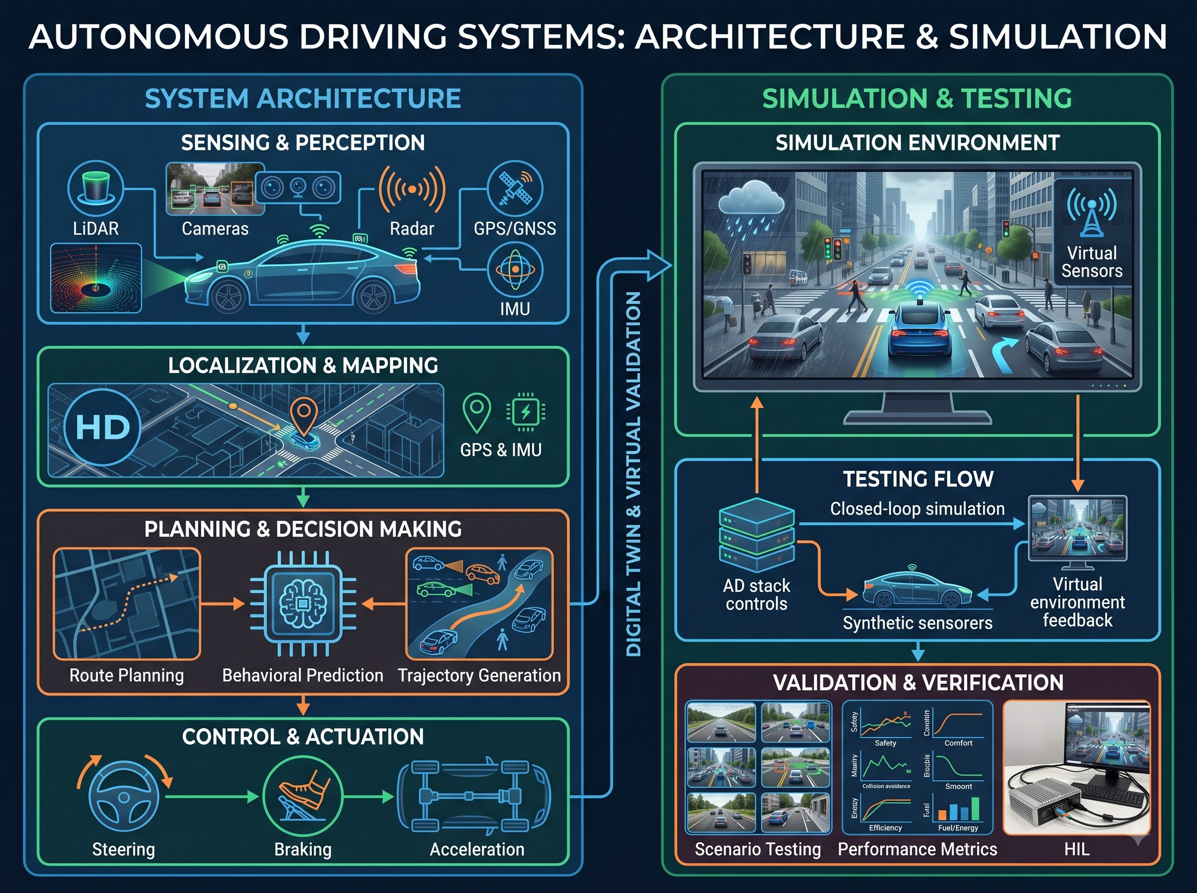 Autonomous Driving Systems Architecture & Simulation